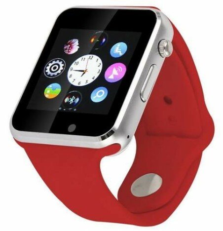 Smartwatch cu Telefon iUni A100i, BT, LCD 1.54 Inch, Camera, Rosu